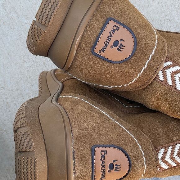 Take 50% OFF-BearPaw Warm Brown Kids Winter Boots with Faux Fur Lining, Sz-12 main image 12